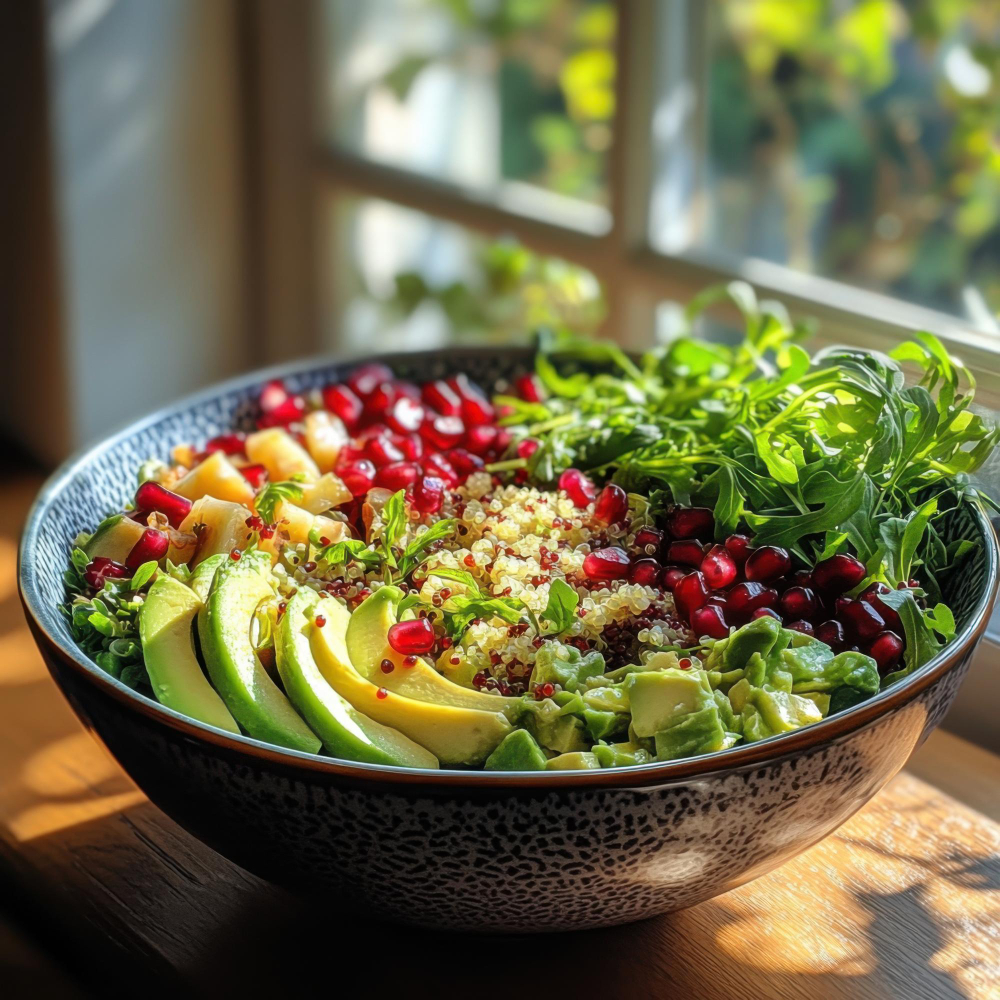 Fresh healthy nutrition meal